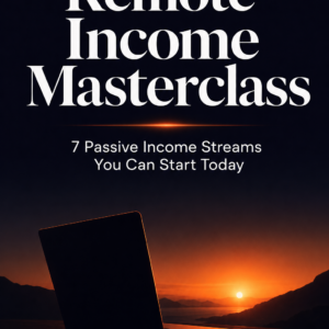 Remote Income Masterclass: 7 Passive Income Streams You Can Start This Month
